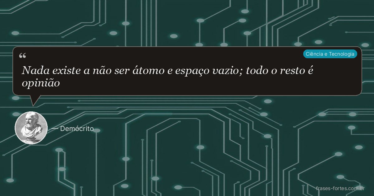 Frase de Demócrito
