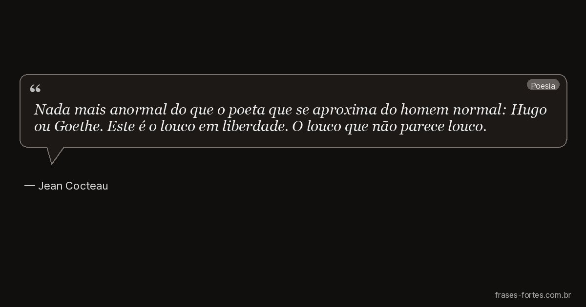 Frase de Jean Cocteau