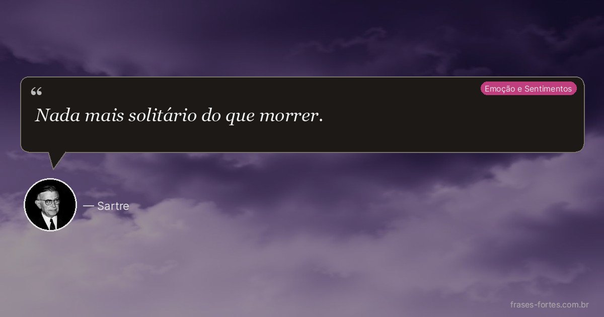 Frase de Sartre