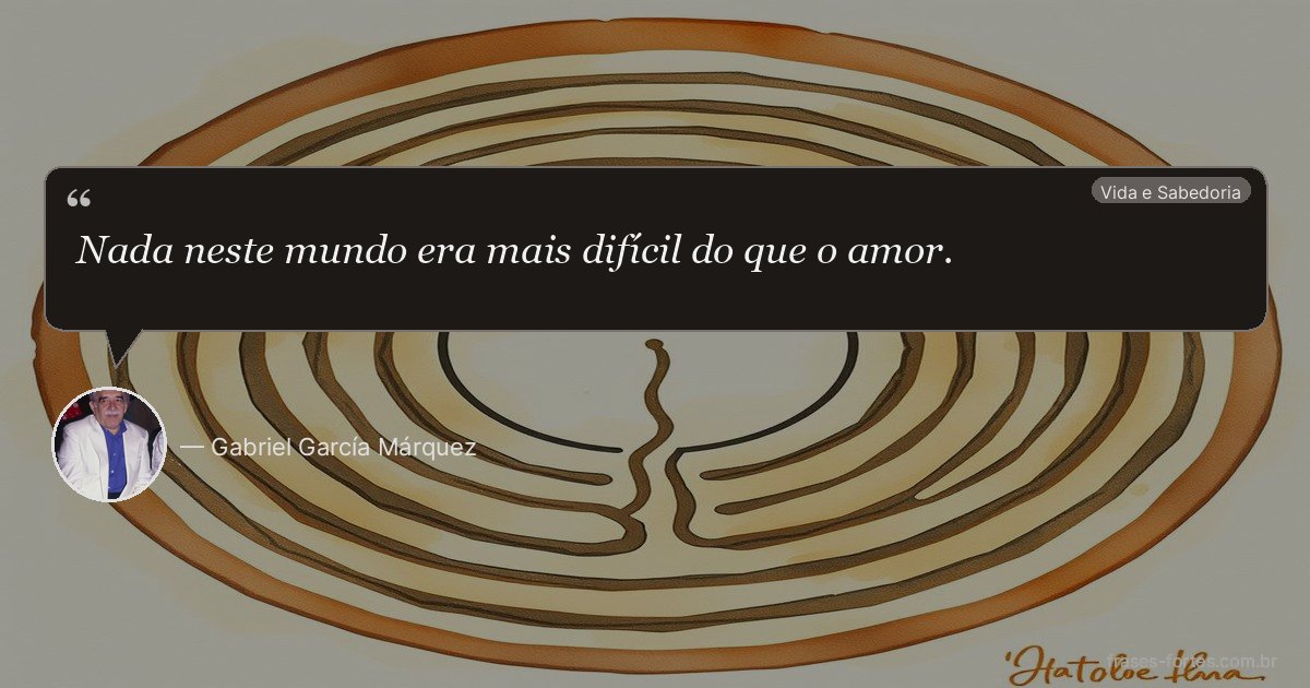 Frase de Gabriel García Márquez