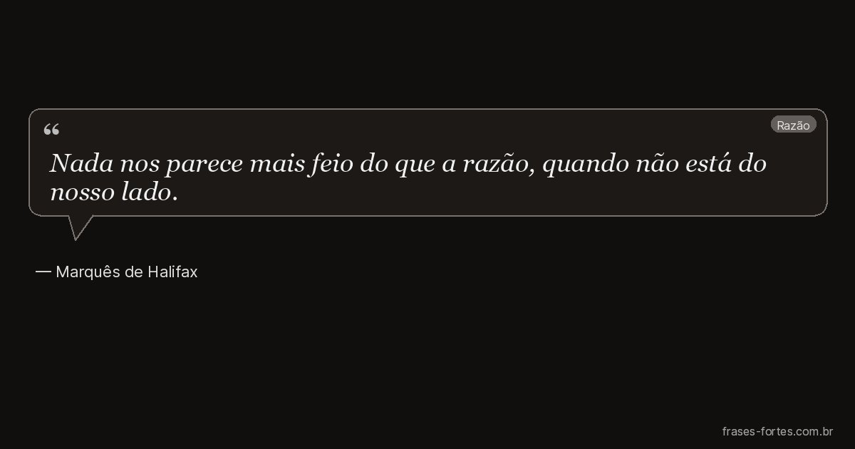 Frase de Marquês de Halifax