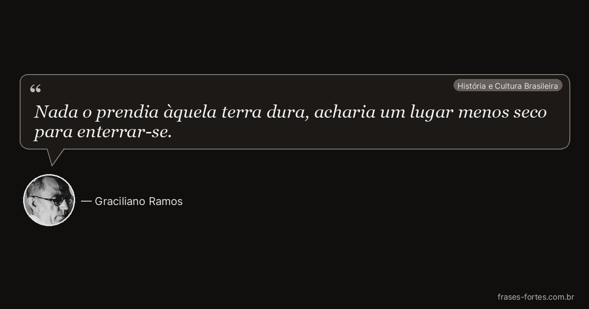 Frase de Graciliano Ramos