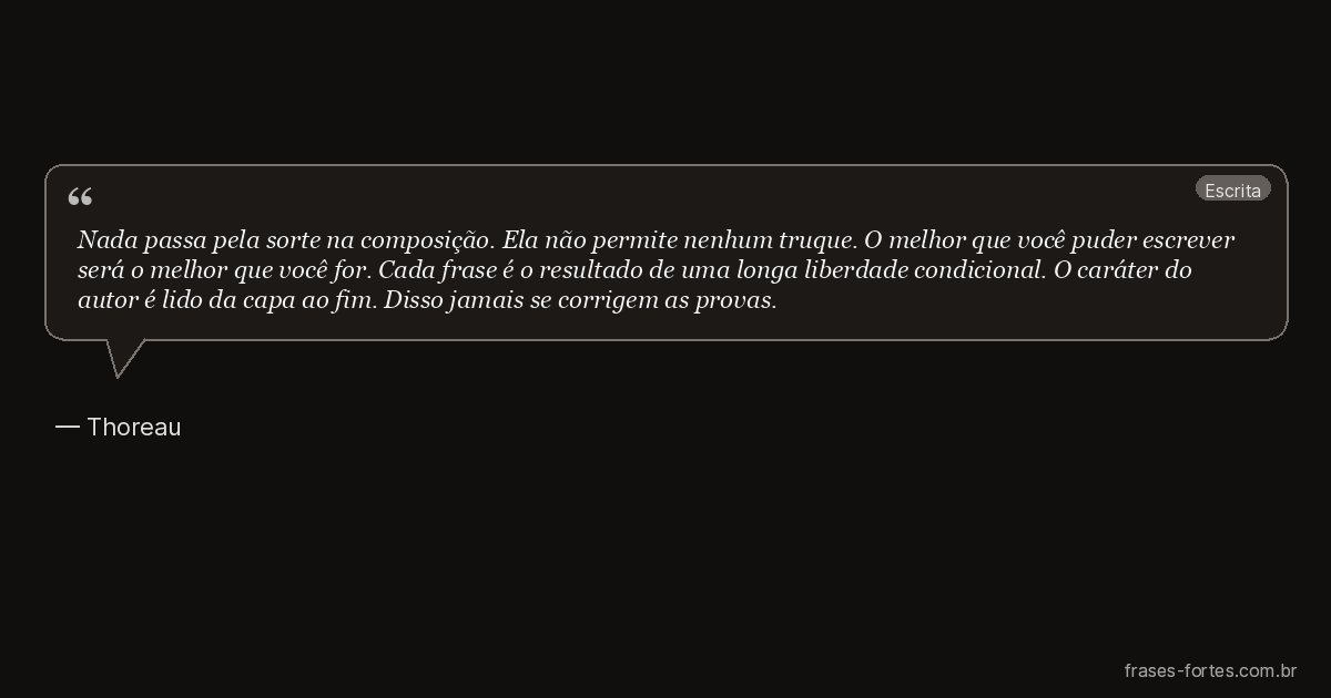 Frase de Thoreau