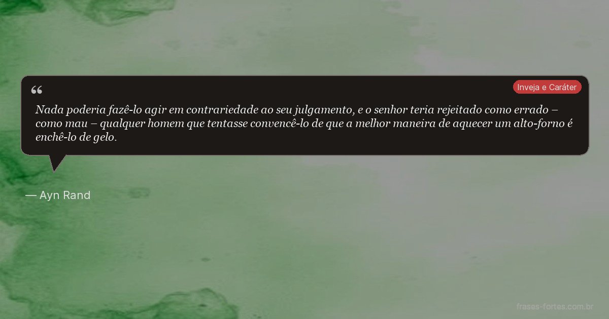 Frase de Ayn Rand