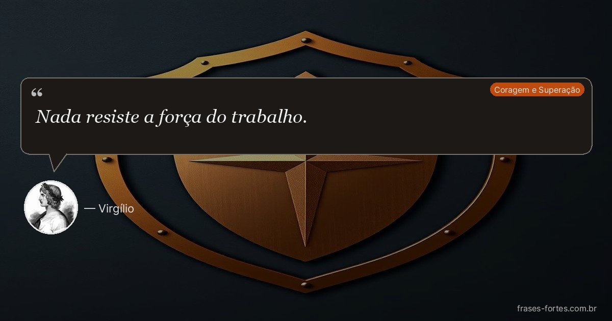 Frase de Virgílio