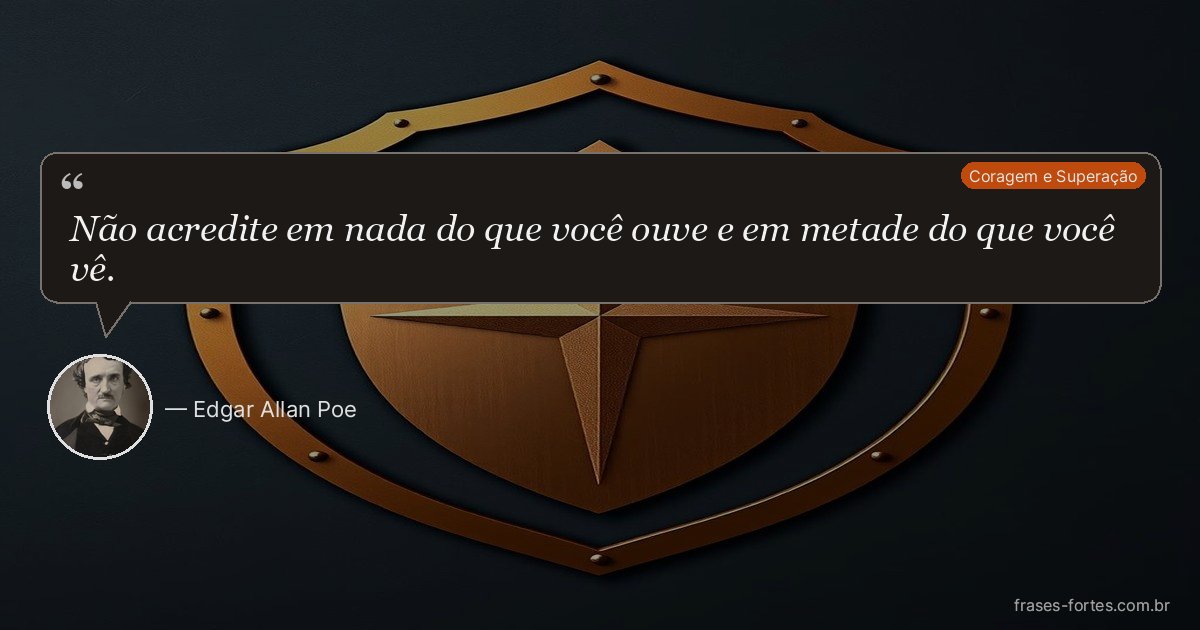 Frase de Edgar Allan Poe