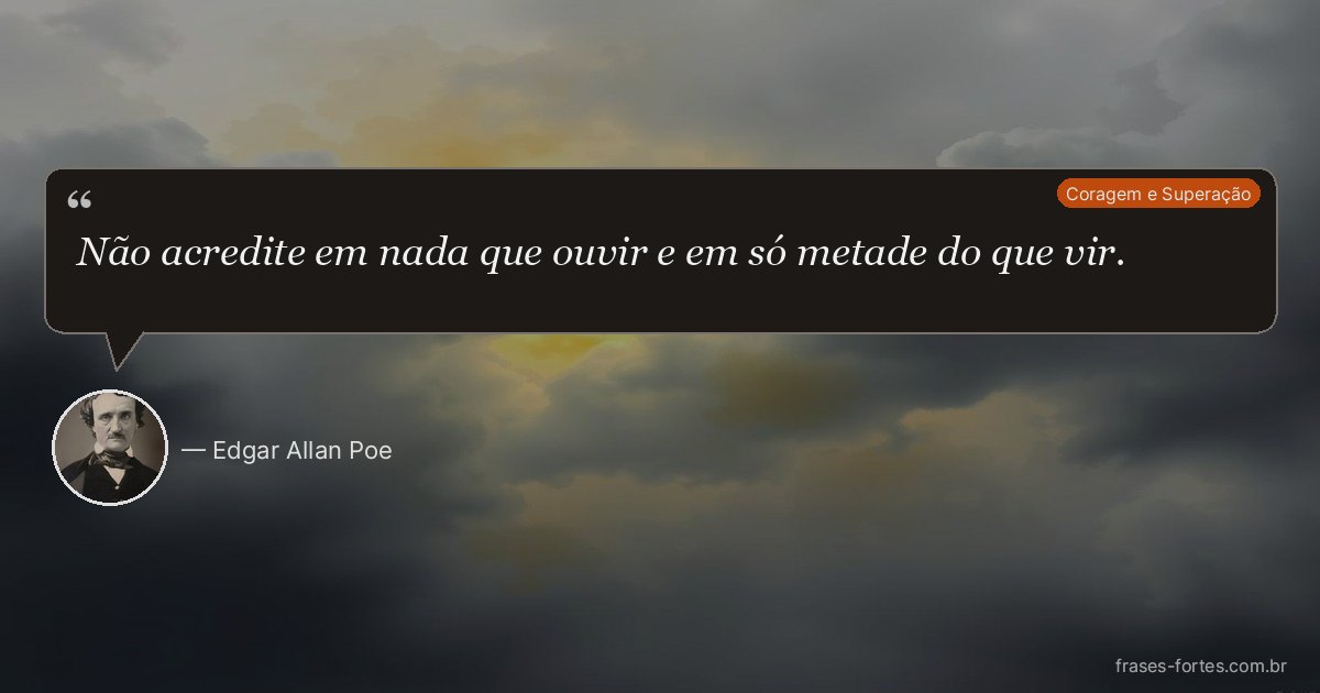 Frase de Edgar Allan Poe