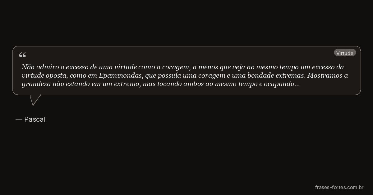 Frase de Pascal