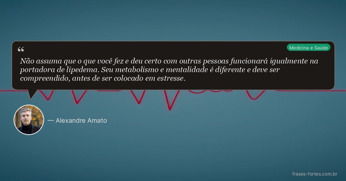 Frase de Alexandre Amato
