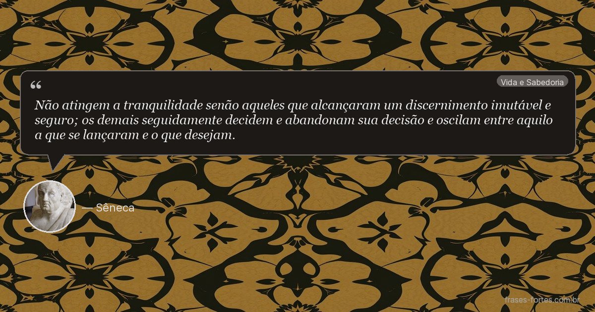 Frase de Sêneca
