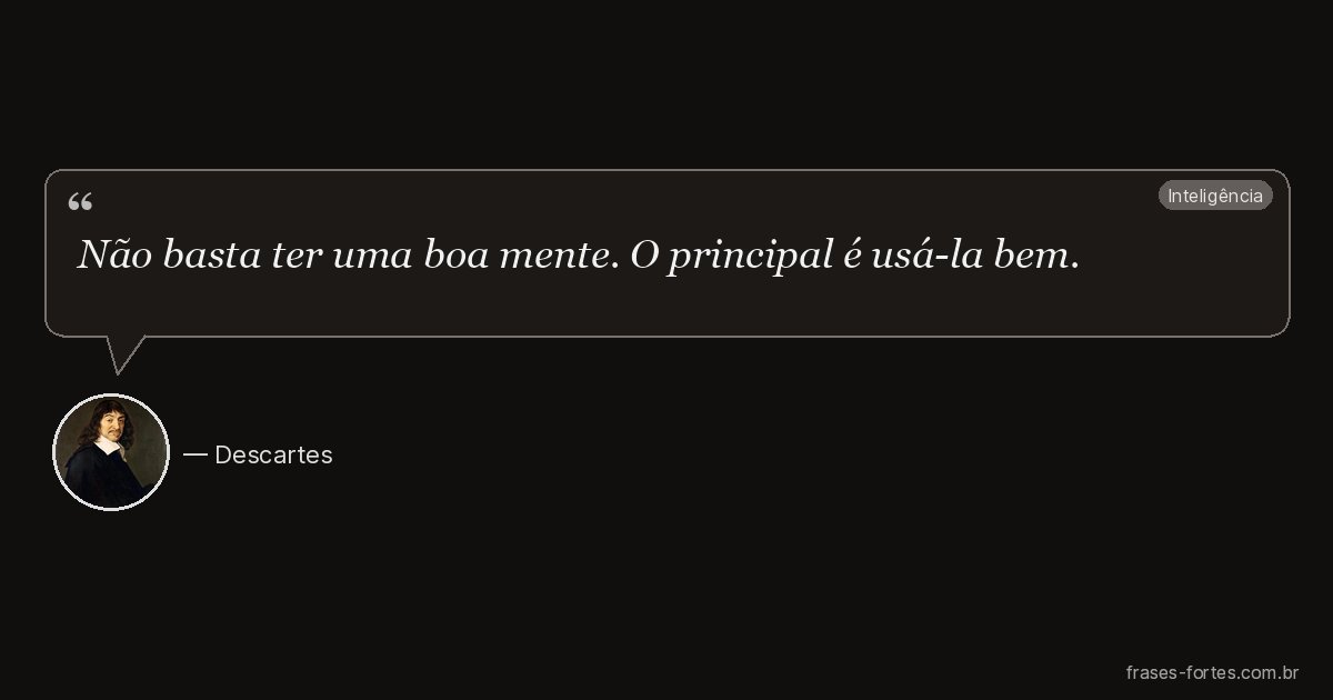 Frase de Descartes