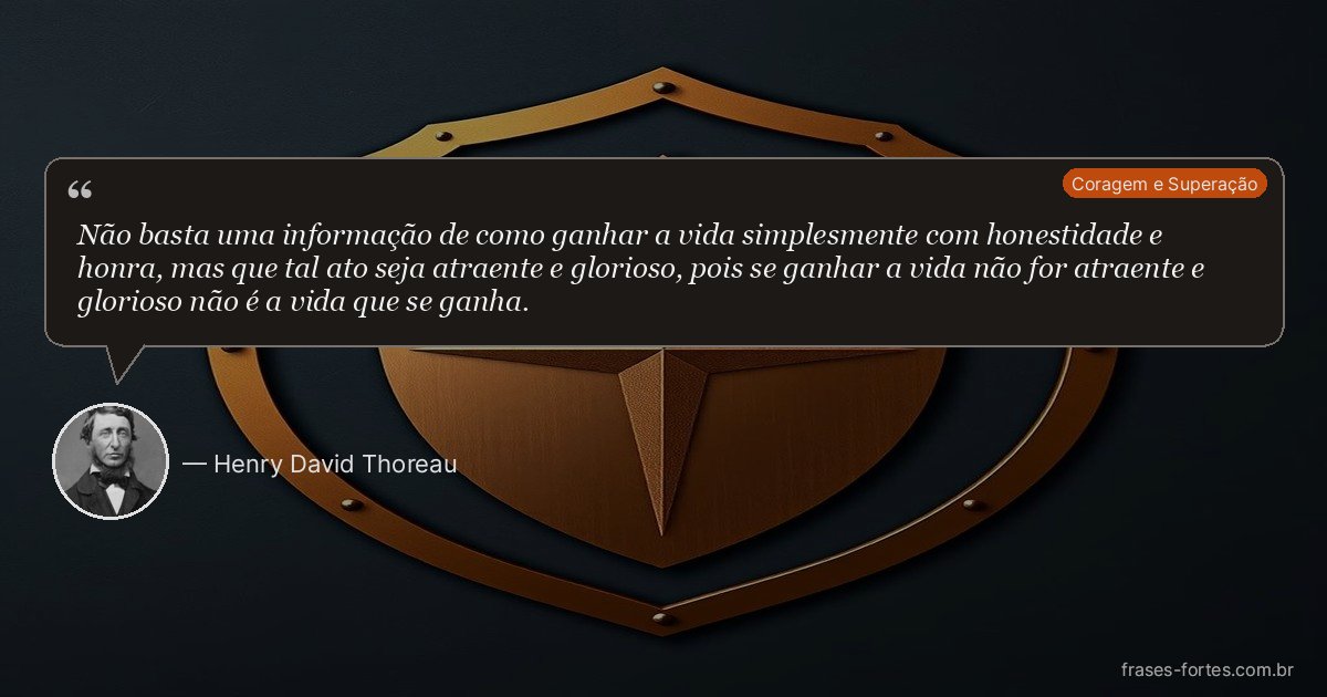 Frase de Henry David Thoreau