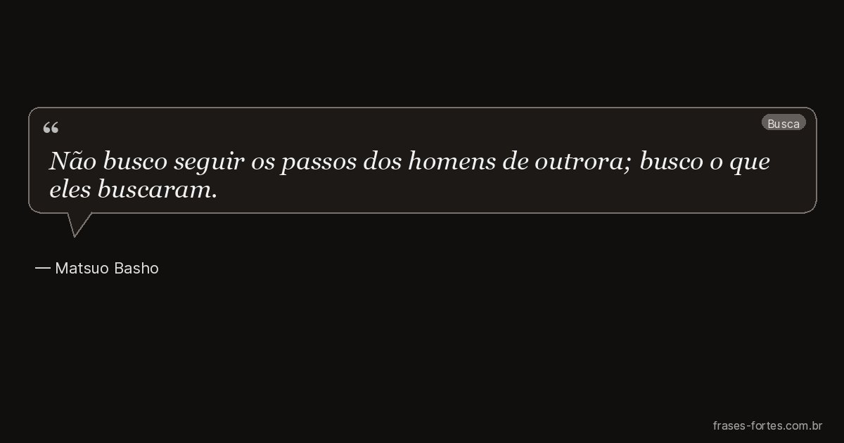 Frase de Matsuo Basho