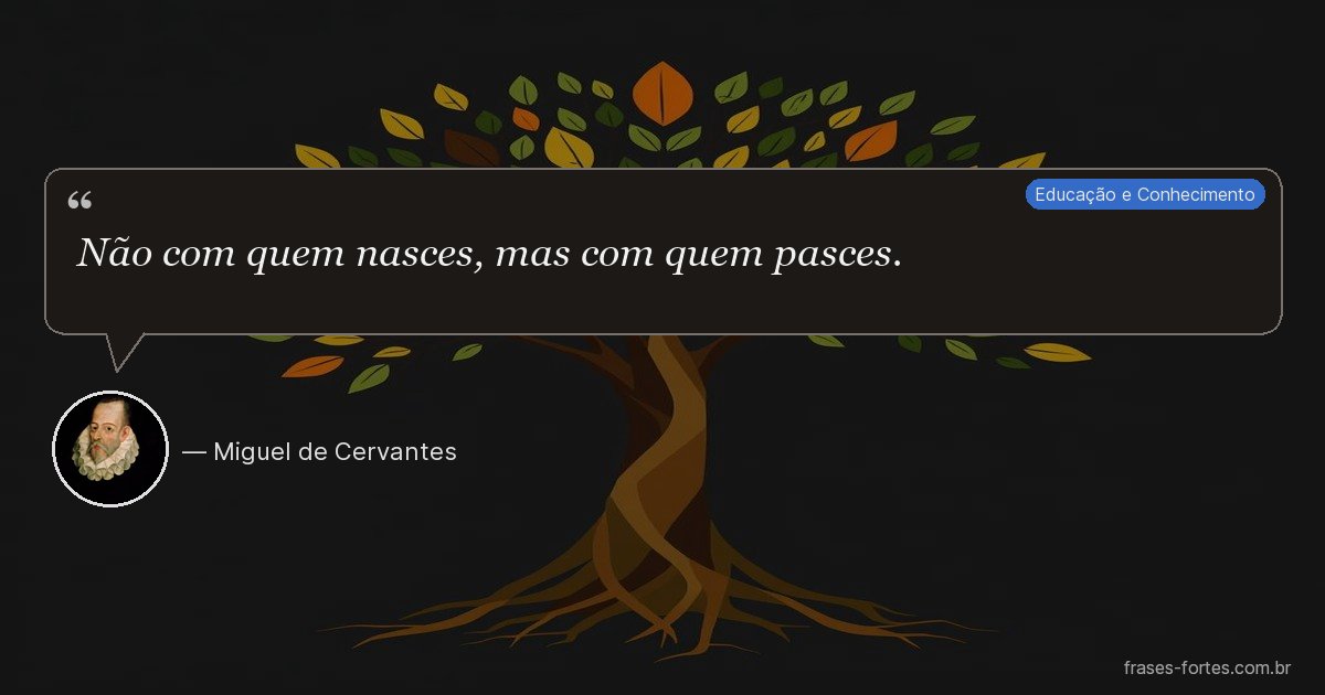 Frase de Miguel de Cervantes