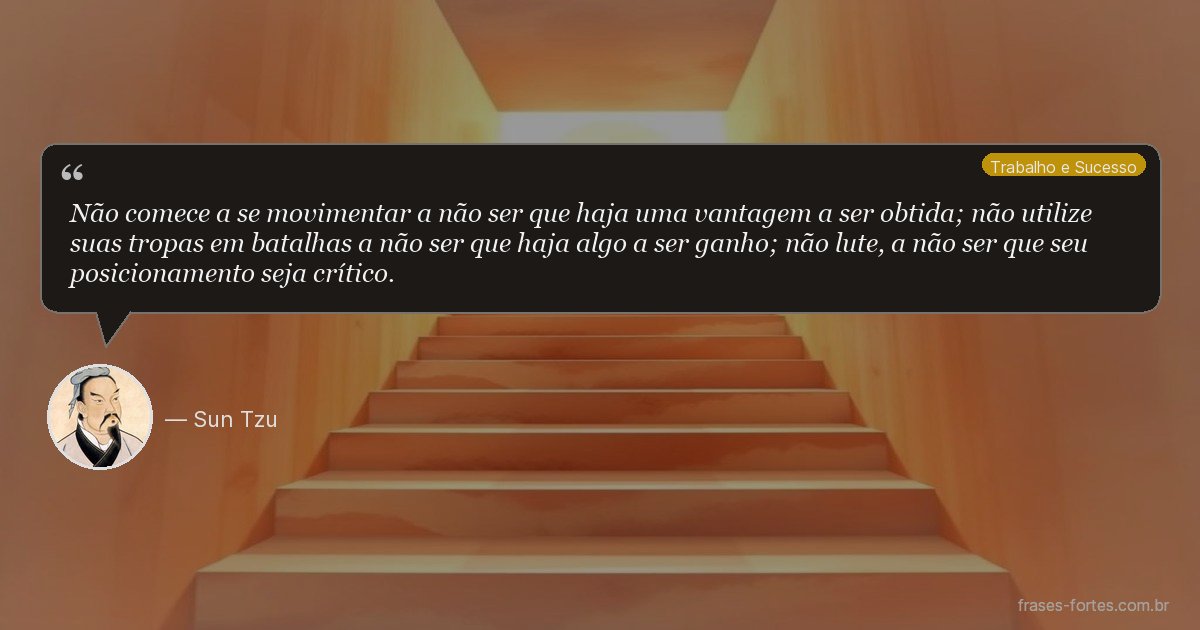 Frase de Sun Tzu