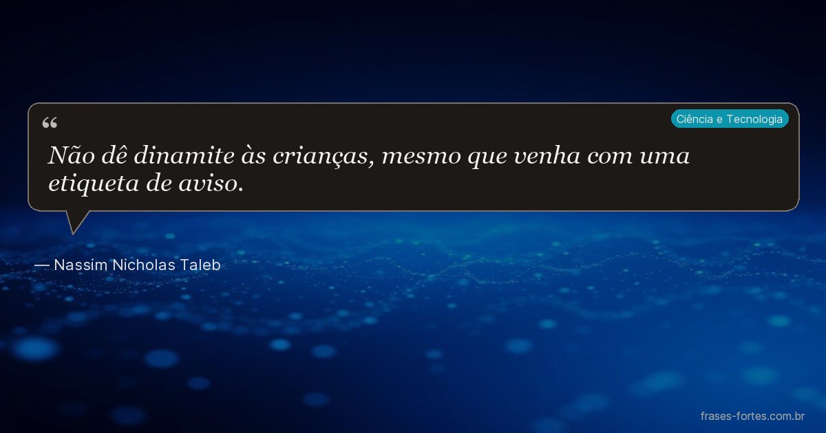 Frase de Nassim Nicholas Taleb