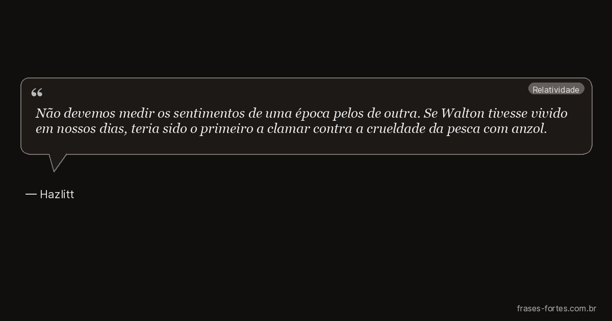 Frase de Hazlitt