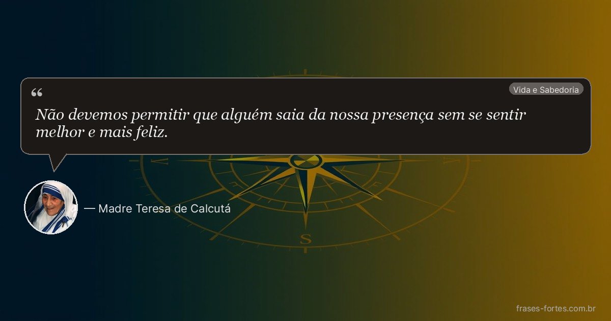 Frase de Madre Teresa de Calcutá