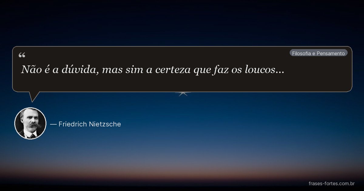 Frase de Friedrich Nietzsche
