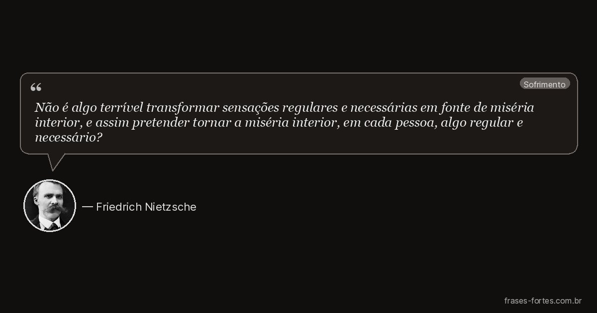 Frase de Friedrich Nietzsche
