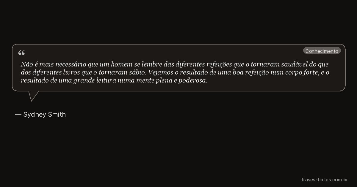 Frase de Sydney Smith