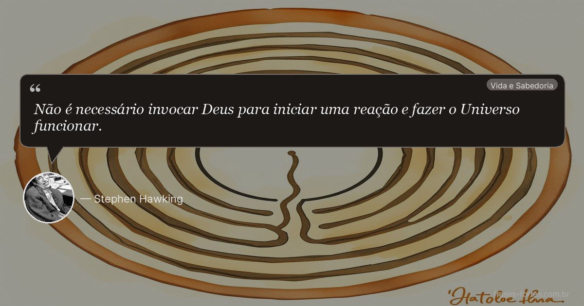 Frase de Stephen Hawking