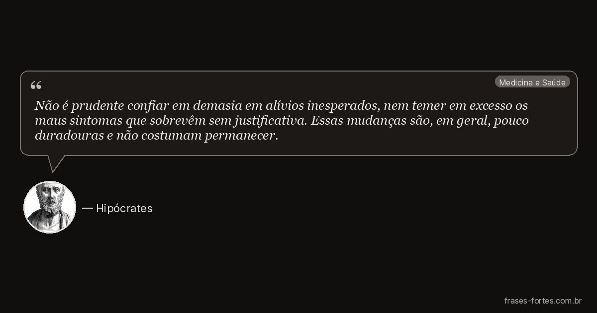 Frase de Hipócrates