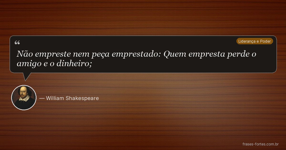 Frase de William Shakespeare