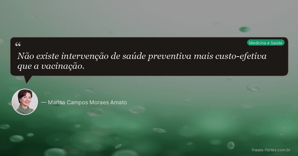 Frase de Marisa Campos Moraes Amato