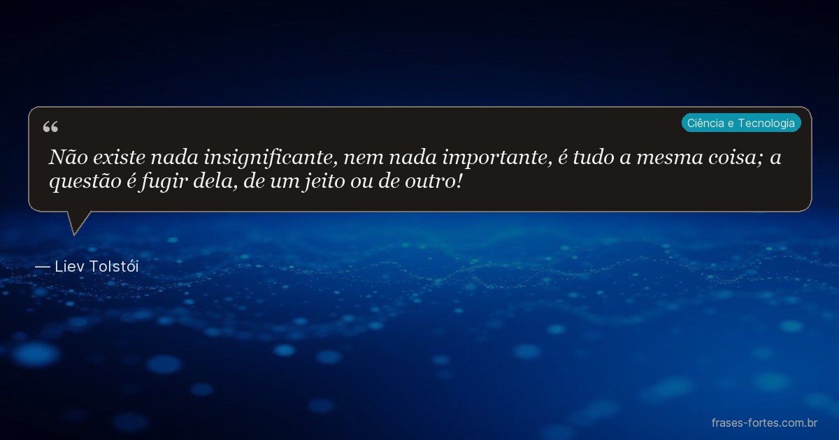 Frase de Liev Tolstói