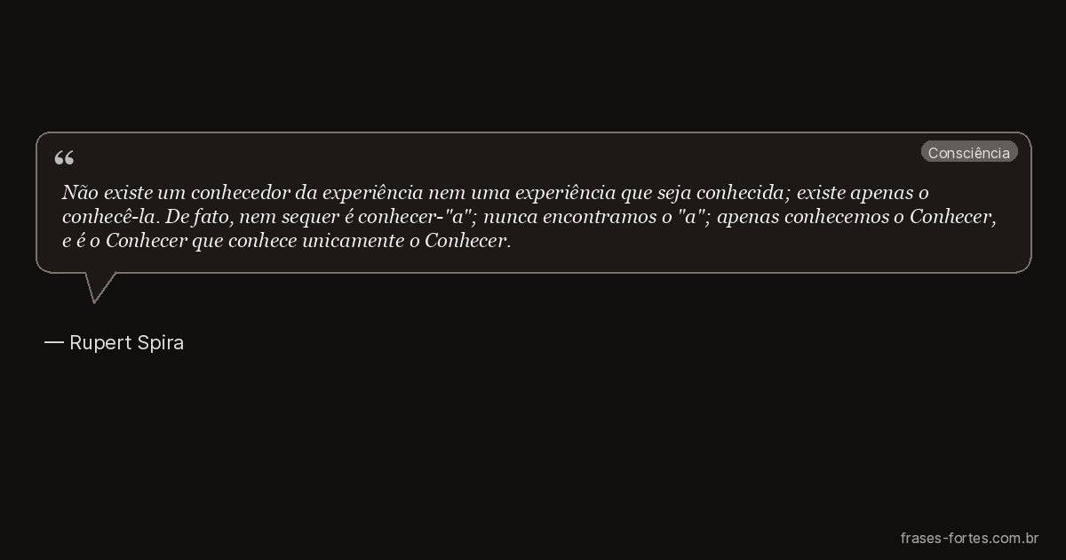 Frase de Rupert Spira