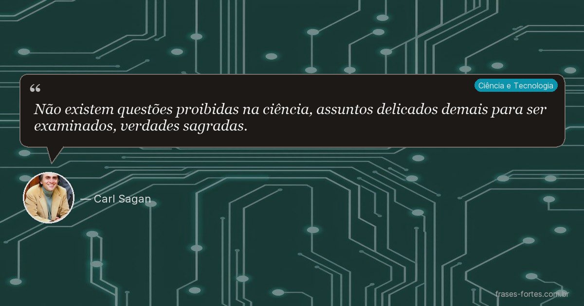 Frase de Carl Sagan