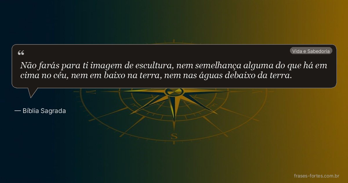 Frase de Bíblia Sagrada