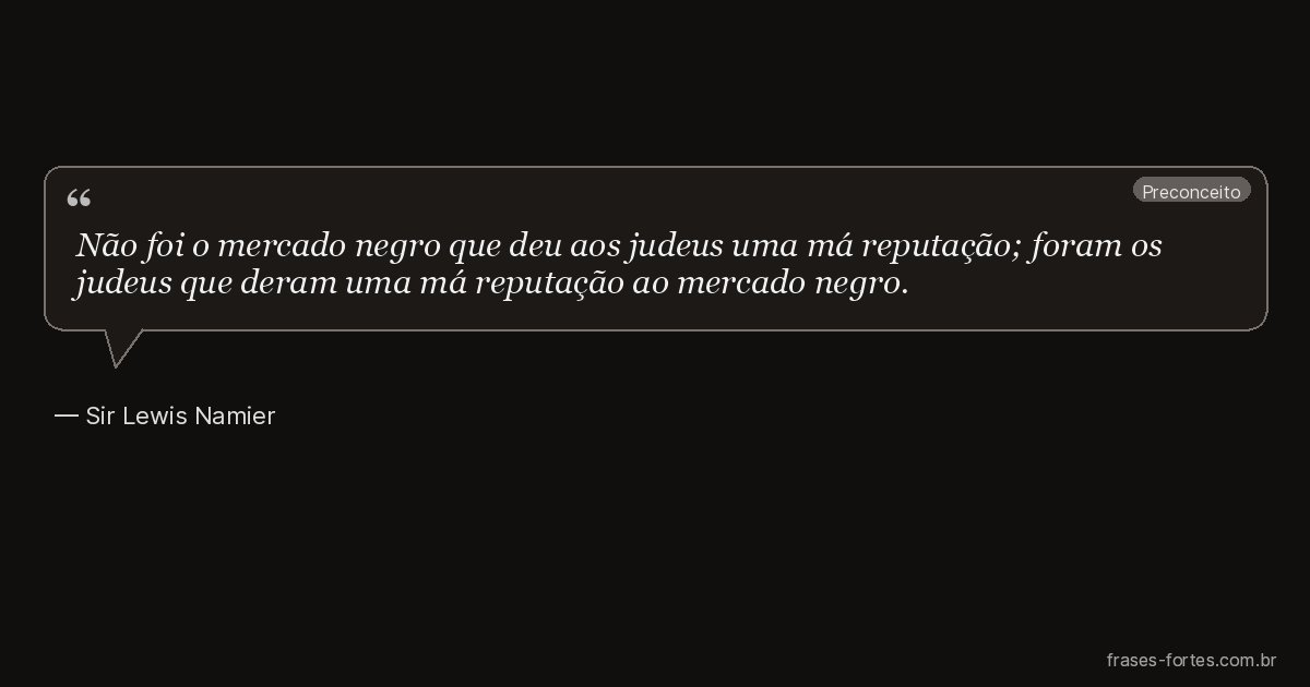 Frase de Sir Lewis Namier