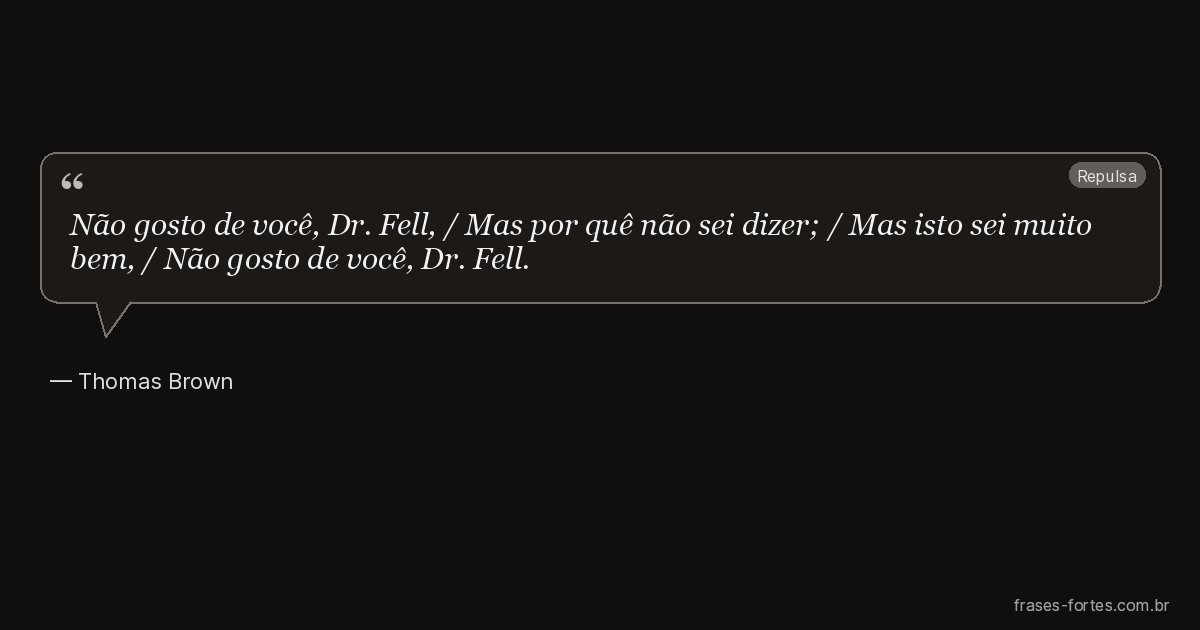 Frase de Thomas Brown