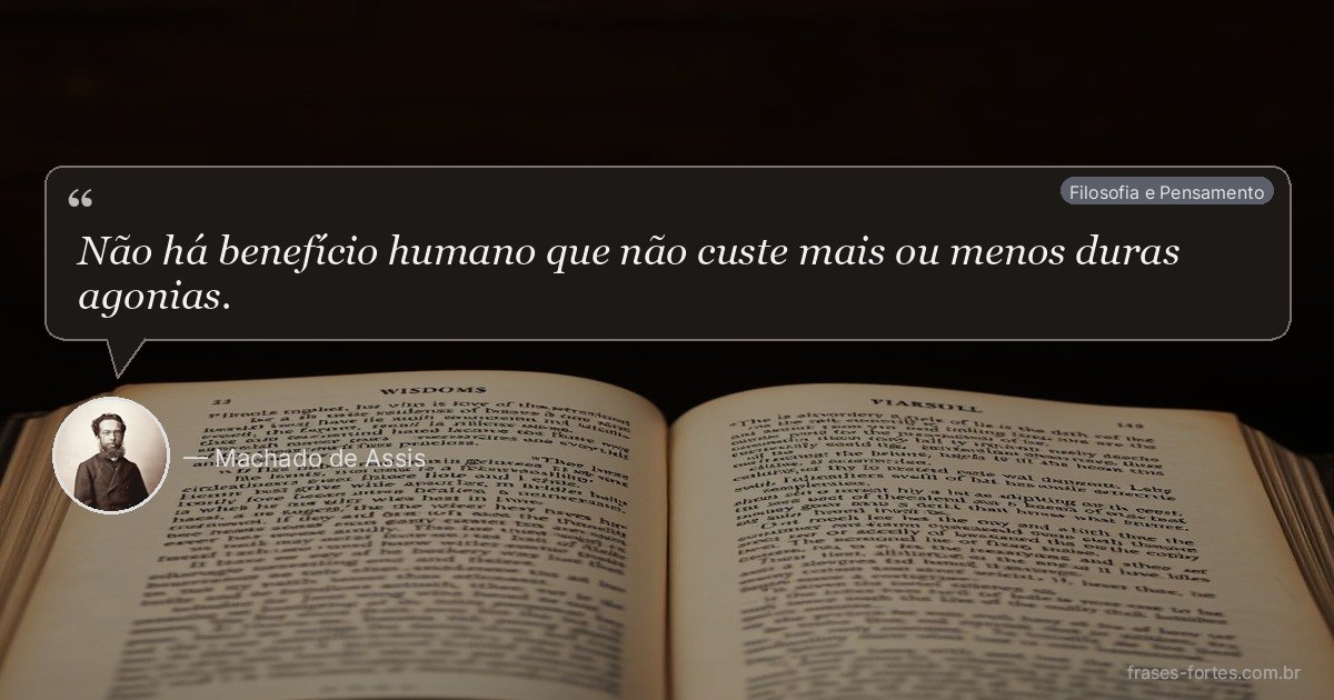 Frase de Machado de Assis