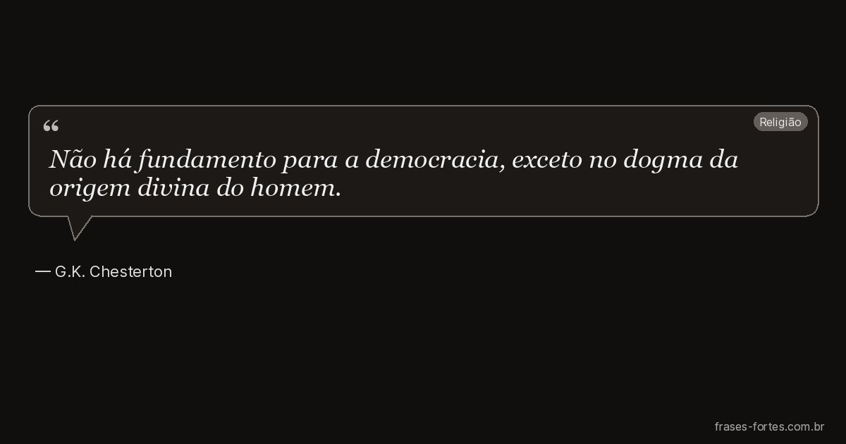 Frase de G.K. Chesterton