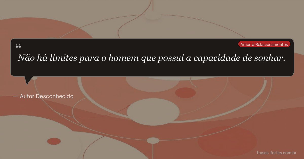 Frase de Autor Desconhecido