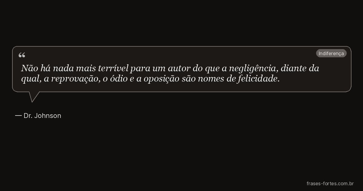 Frase de Dr. Johnson