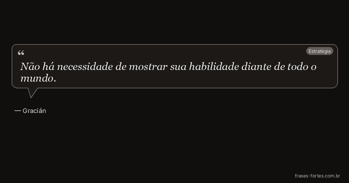 Frase de Gracián