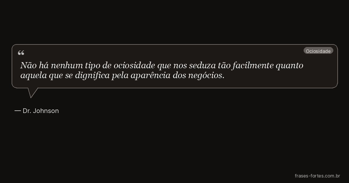 Frase de Dr. Johnson