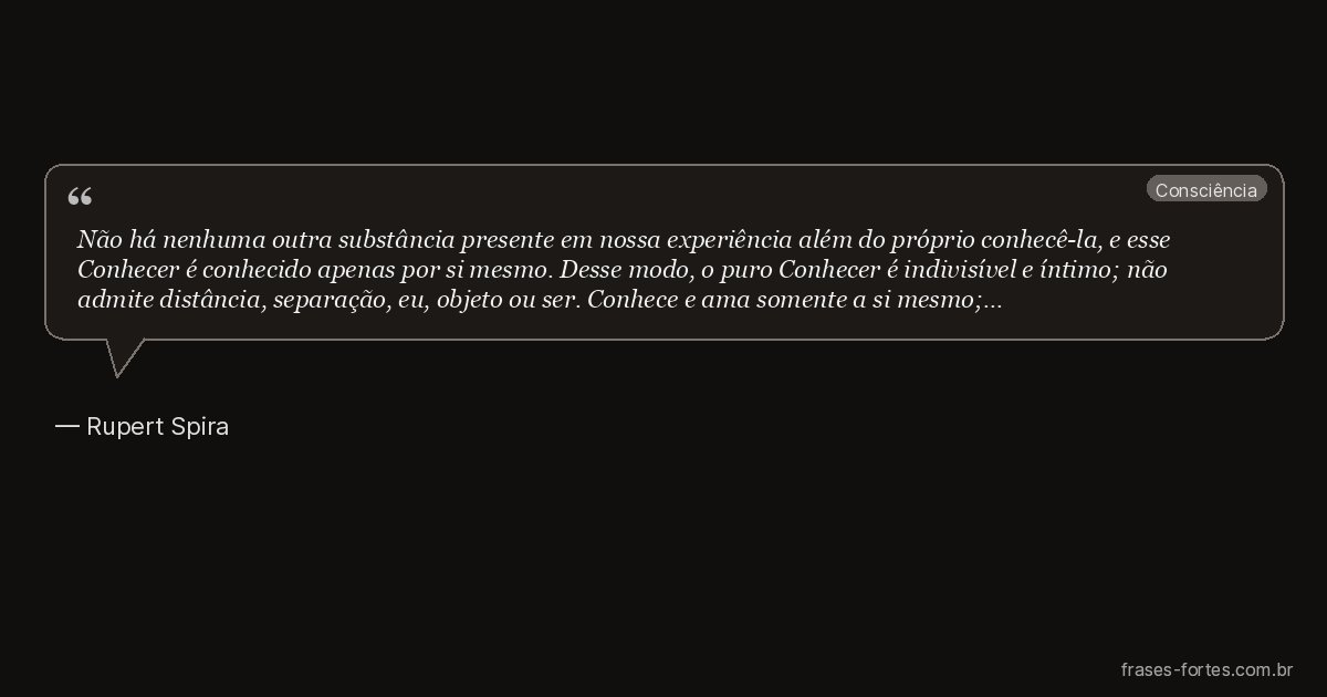 Frase de Rupert Spira