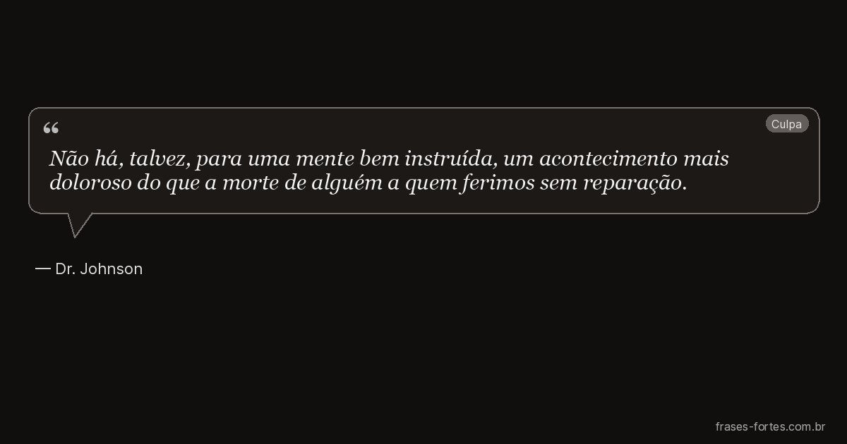 Frase de Dr. Johnson