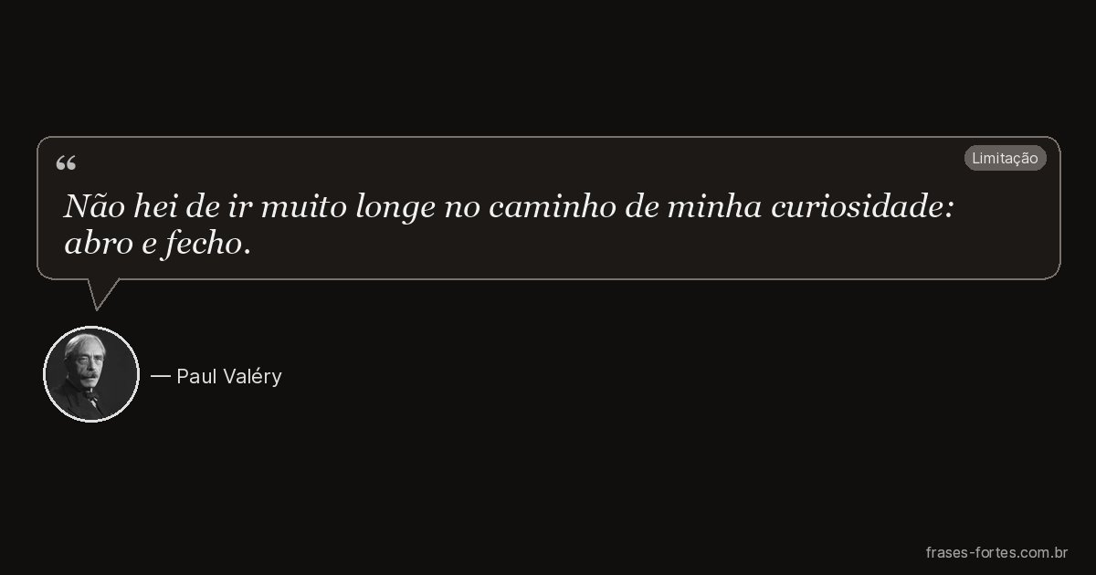 Frase de Paul Valéry