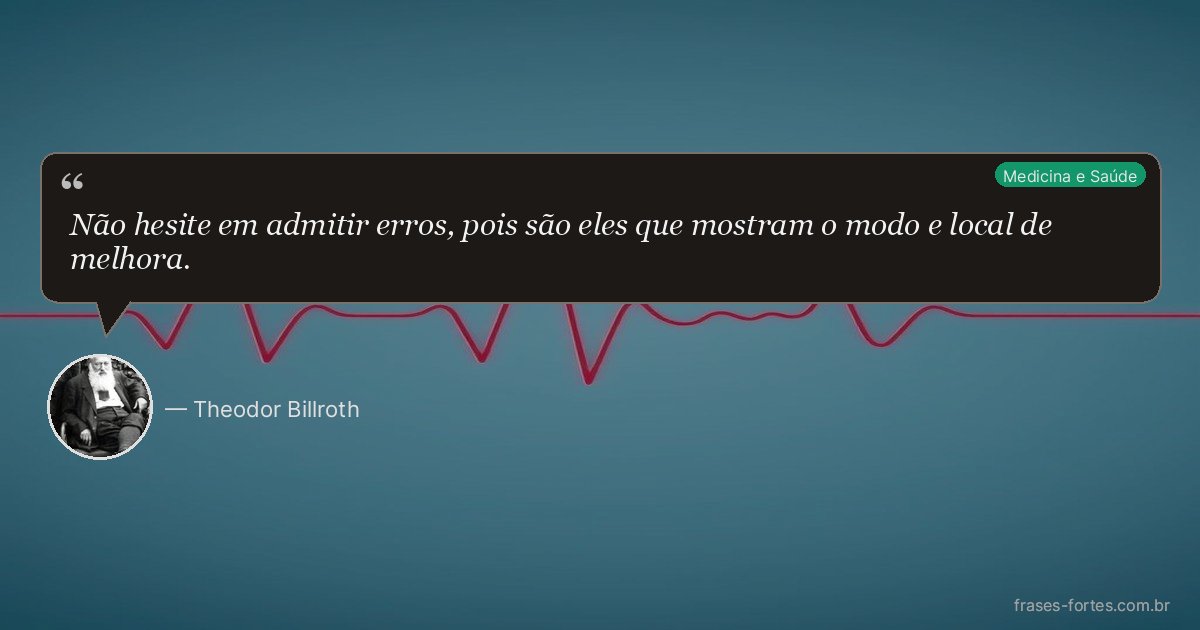 Frase de Theodor Billroth