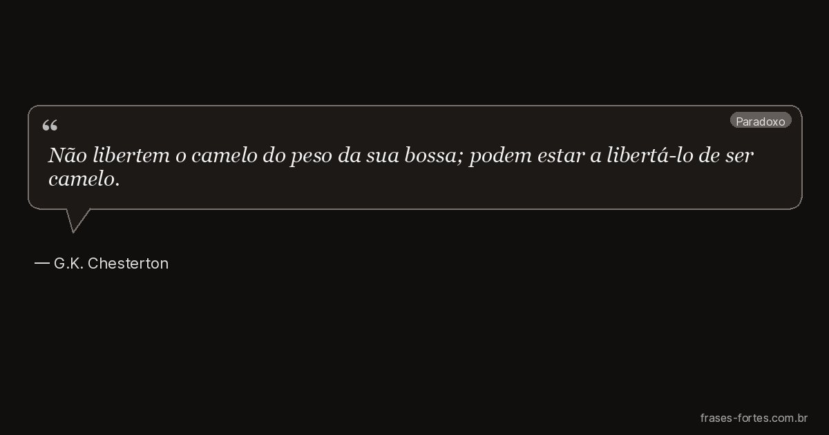 Frase de G.K. Chesterton