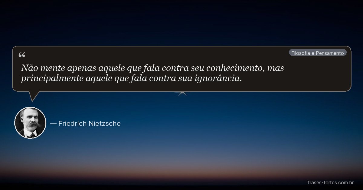 Frase de Friedrich Nietzsche