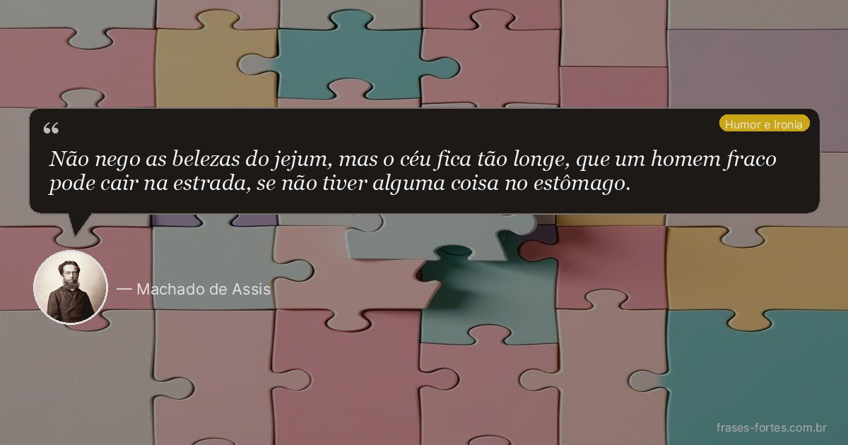 Frase de Machado de Assis