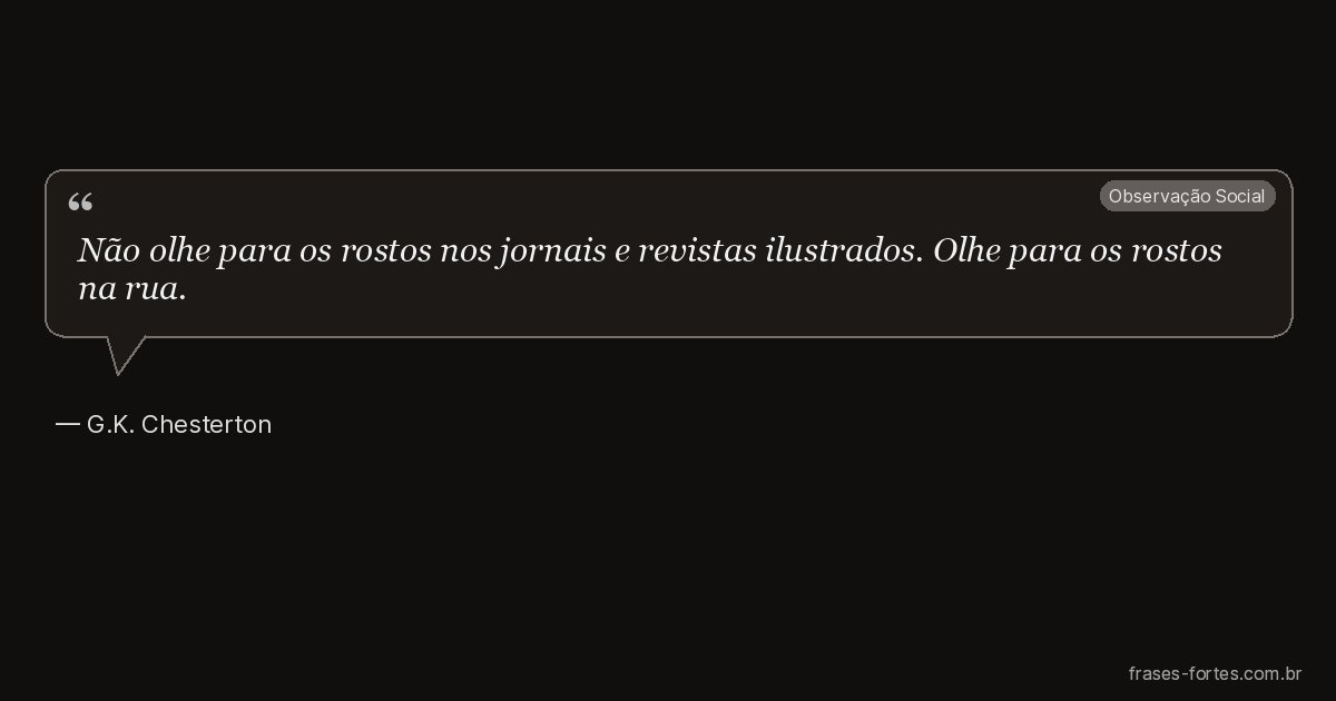 Frase de G.K. Chesterton