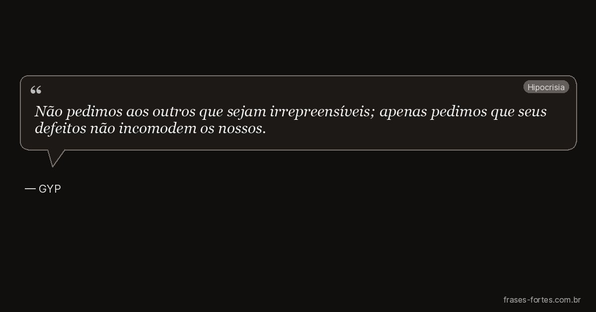 Frase de GYP